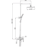 Душевая стойка GAPPO G2496-20 Хром